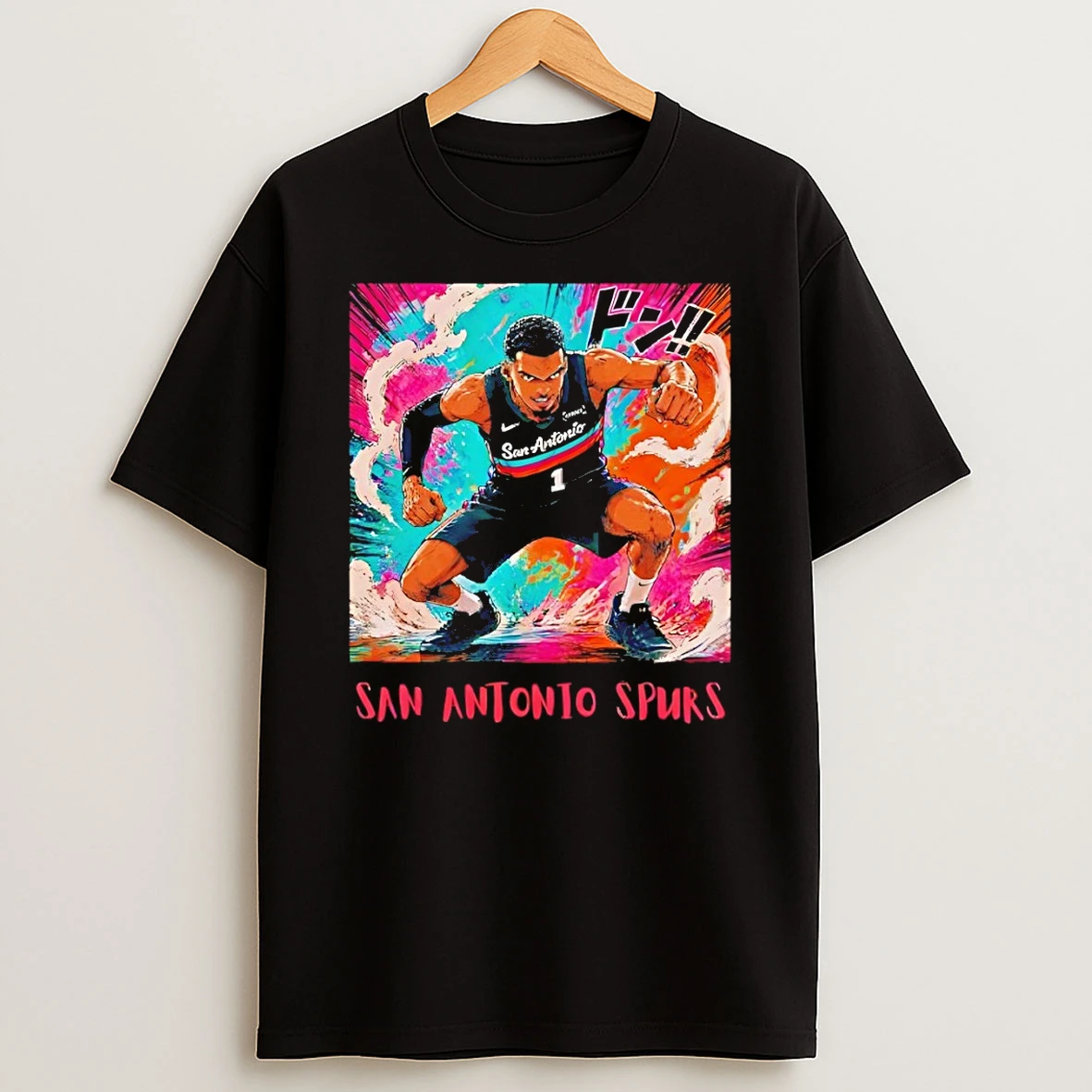 Victor Wembanyama San Antonio Spurs Basketball Anime Shirts