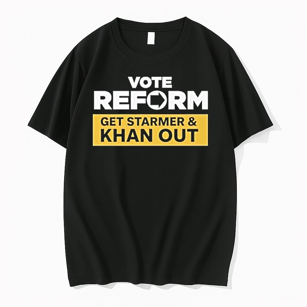 Vote Reform To Get Starmer And Khan Out Tour 2026 Shirts