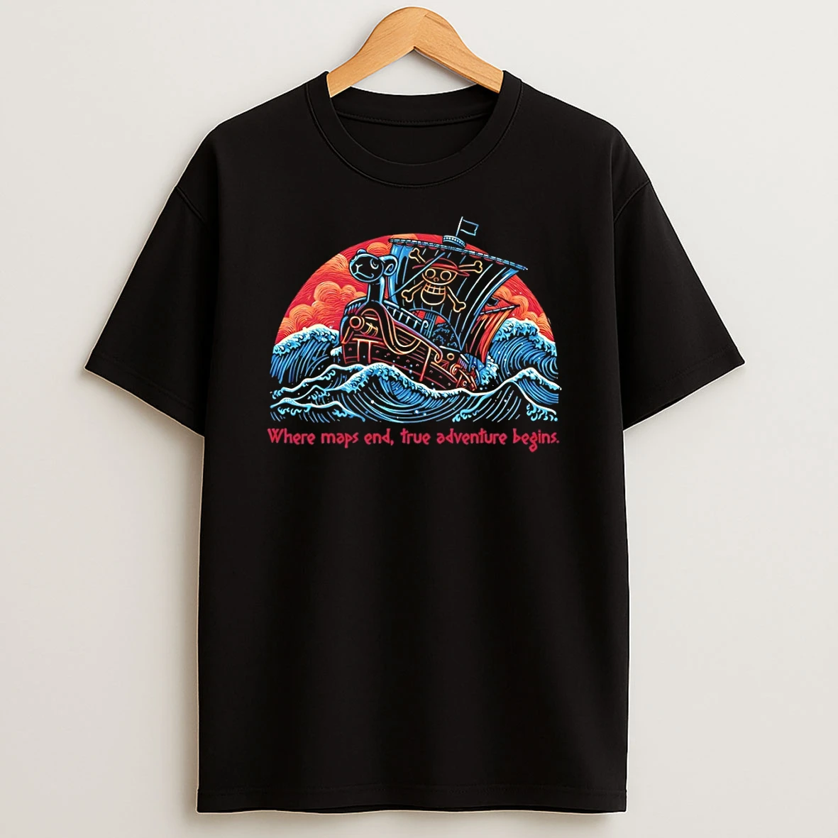 Where Maps End True Adventure Begins One Piece Shirts