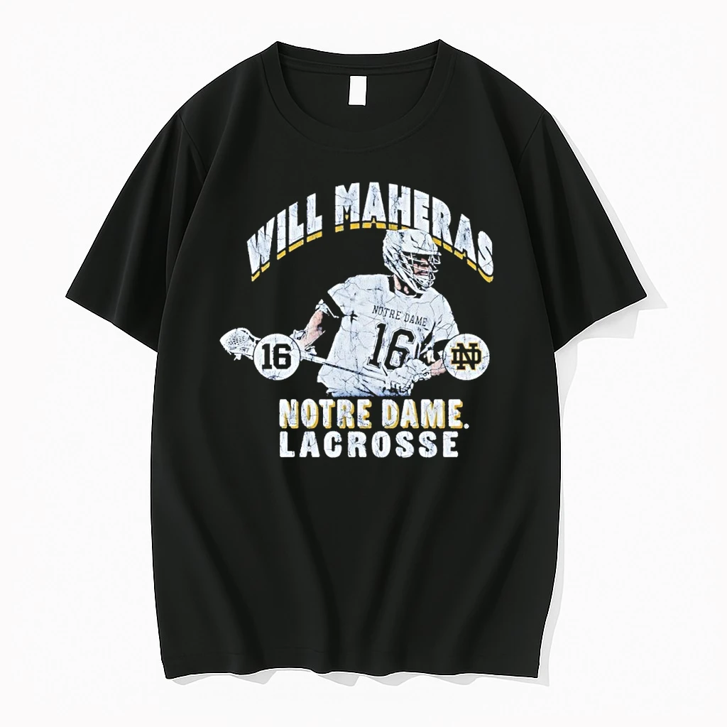 Will Maheras Illustrated Notre Dame Lacrosse Shirts