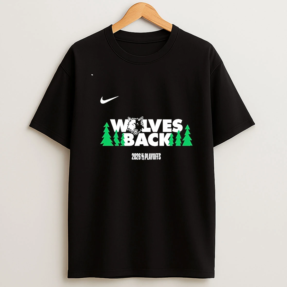 Wolves Back Minnesota Timberwolves 2026 Nba Playoffs 00 Shirts