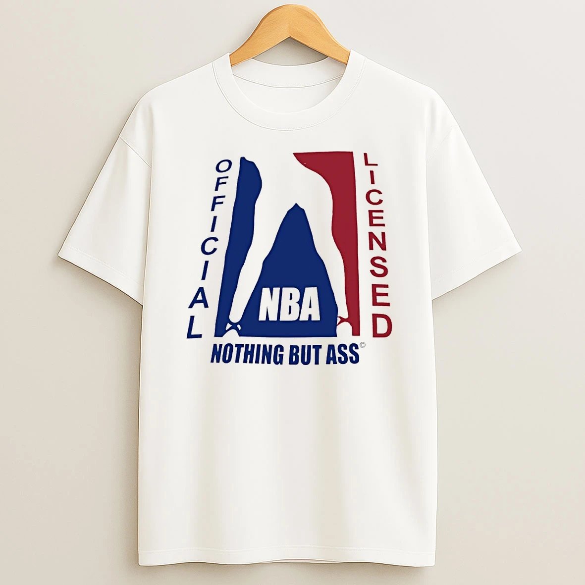 Licensed Nothing But Ass Nba Parody Logo Shirts