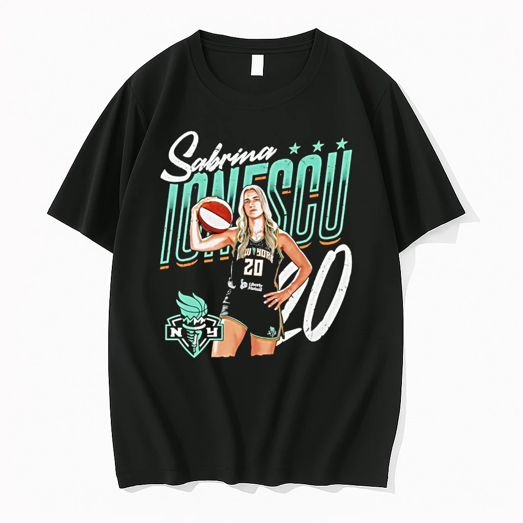 Pmhs41to Sabrina Ionescu Player Pose New York Liberty Shirts