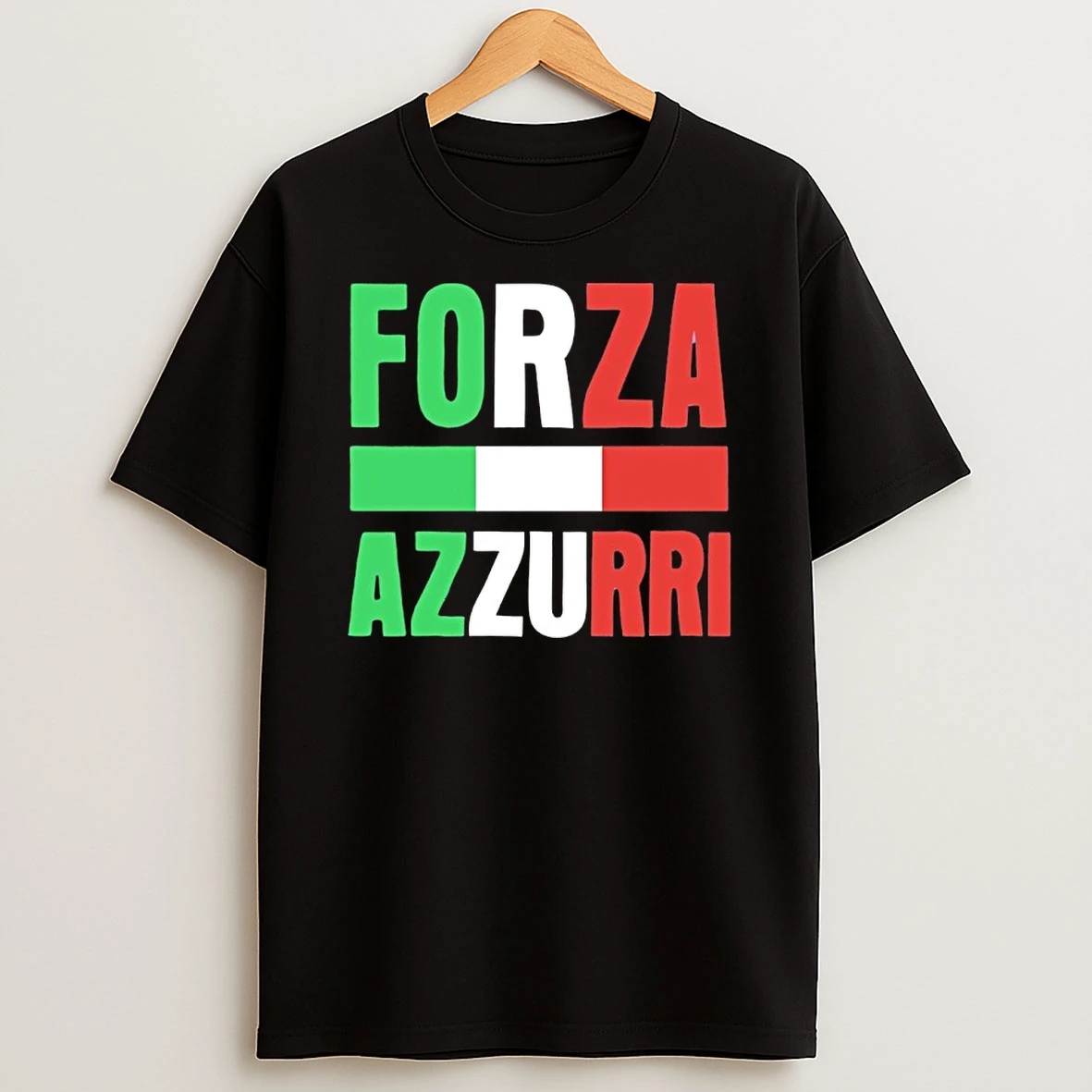 U8odetwz Forza Azzurri Italy Shirts