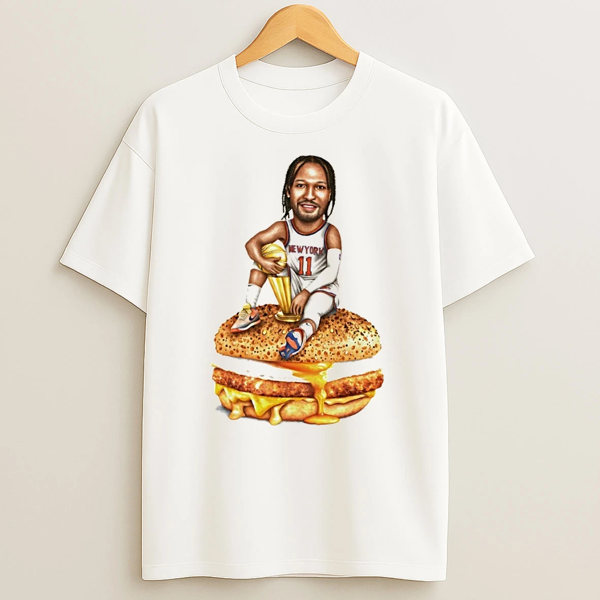 0hrwqh68 Jalen Brunson New York Knicks Basketball Trophy New Egg And Cheese Shirts