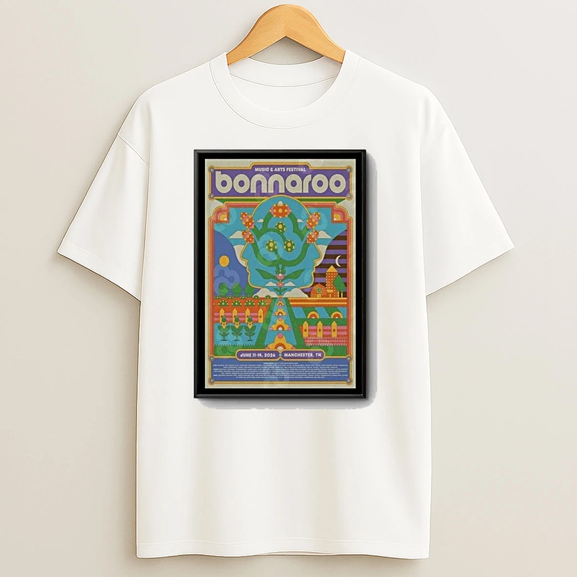 2026 Bonnaroo Commemorative Manchester Tn Shirts