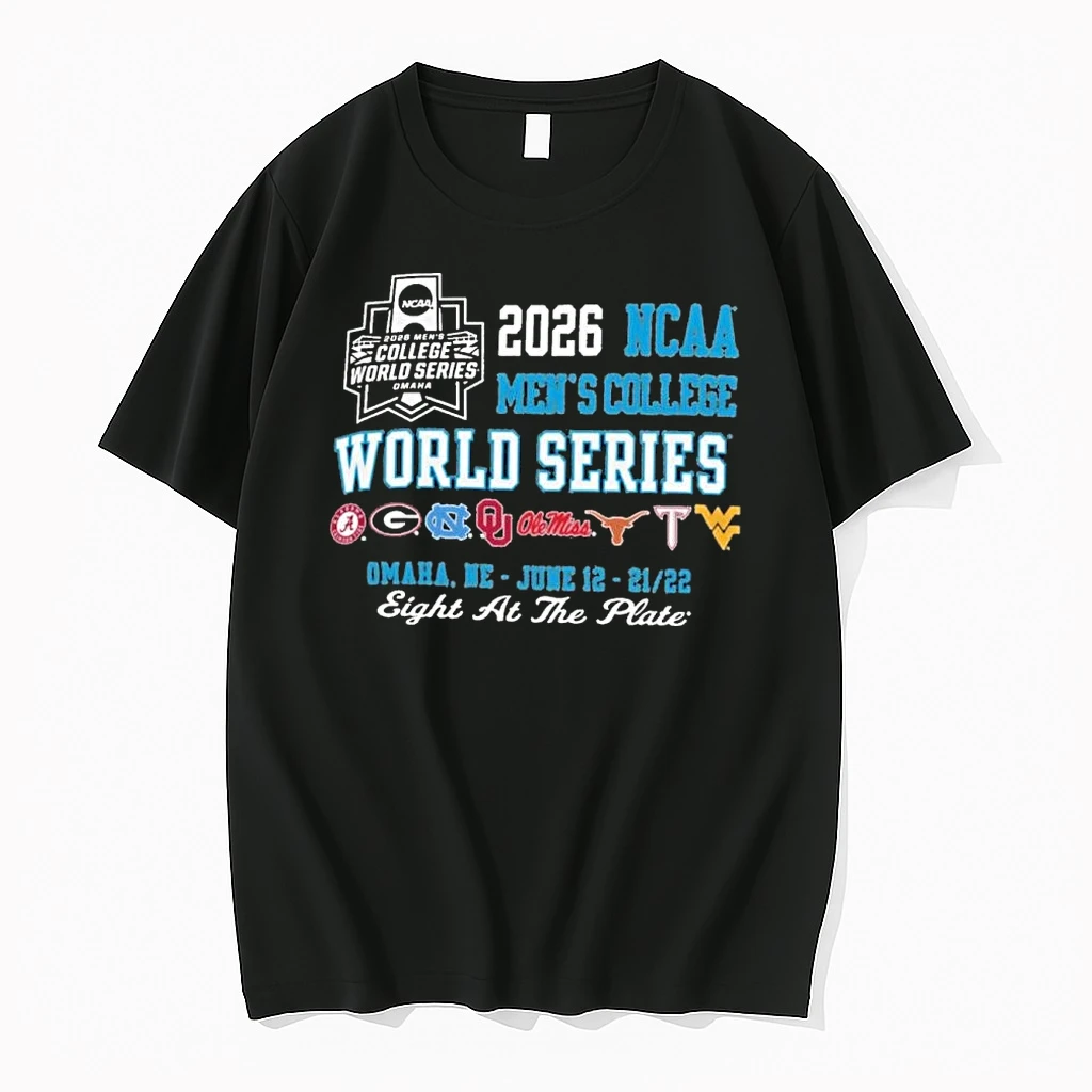 2026 Ncaa Mens Cws Omaha Ne Eight At The Plate Shirts