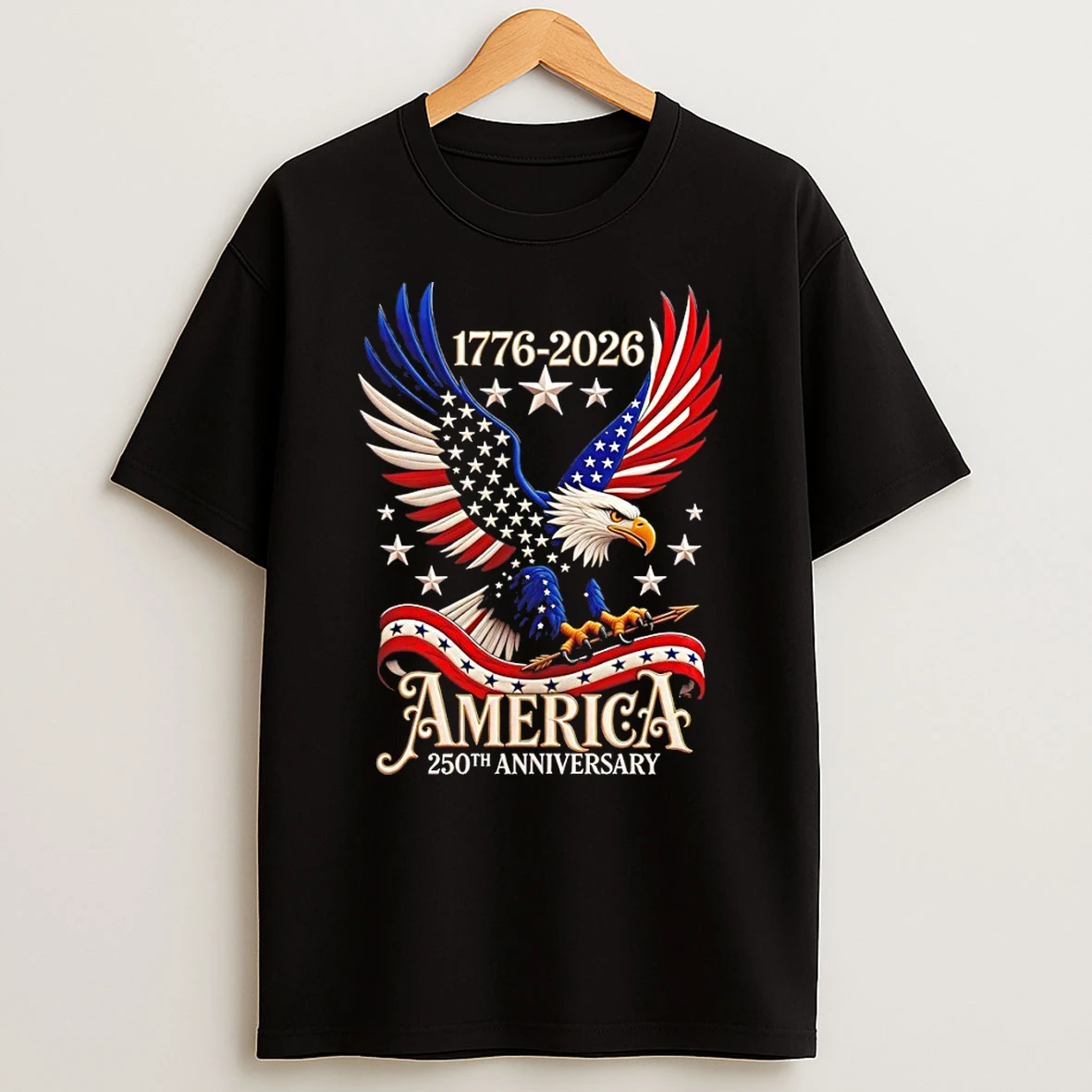 Americas 250th Anniversary 1776 2026 Usa Flag 4th Of July Independence Day Shirts