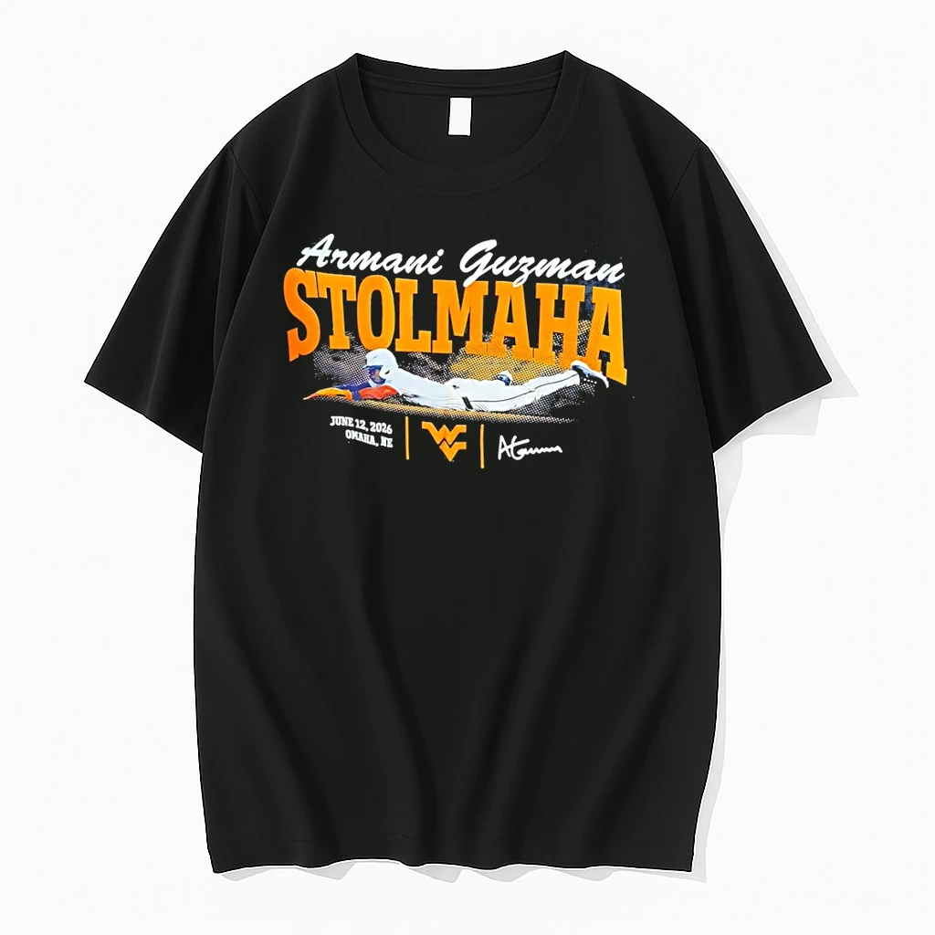 Armani Guzman Stolmaha West Virginia Football June 12 2026 Omaha Signature Shirts