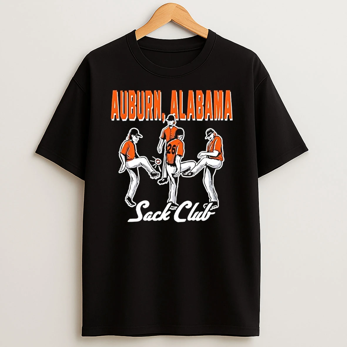Auburn Baseball Players Auburn Alabama Sack Club Shirts