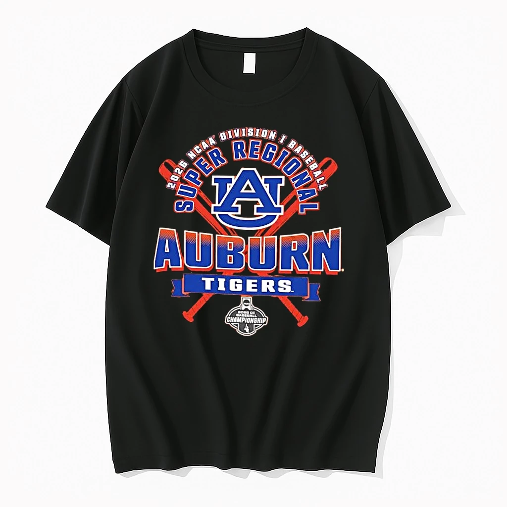Auburn Tigers 2026 Ncaa Division I Baseball Super Regional Championship Shirts