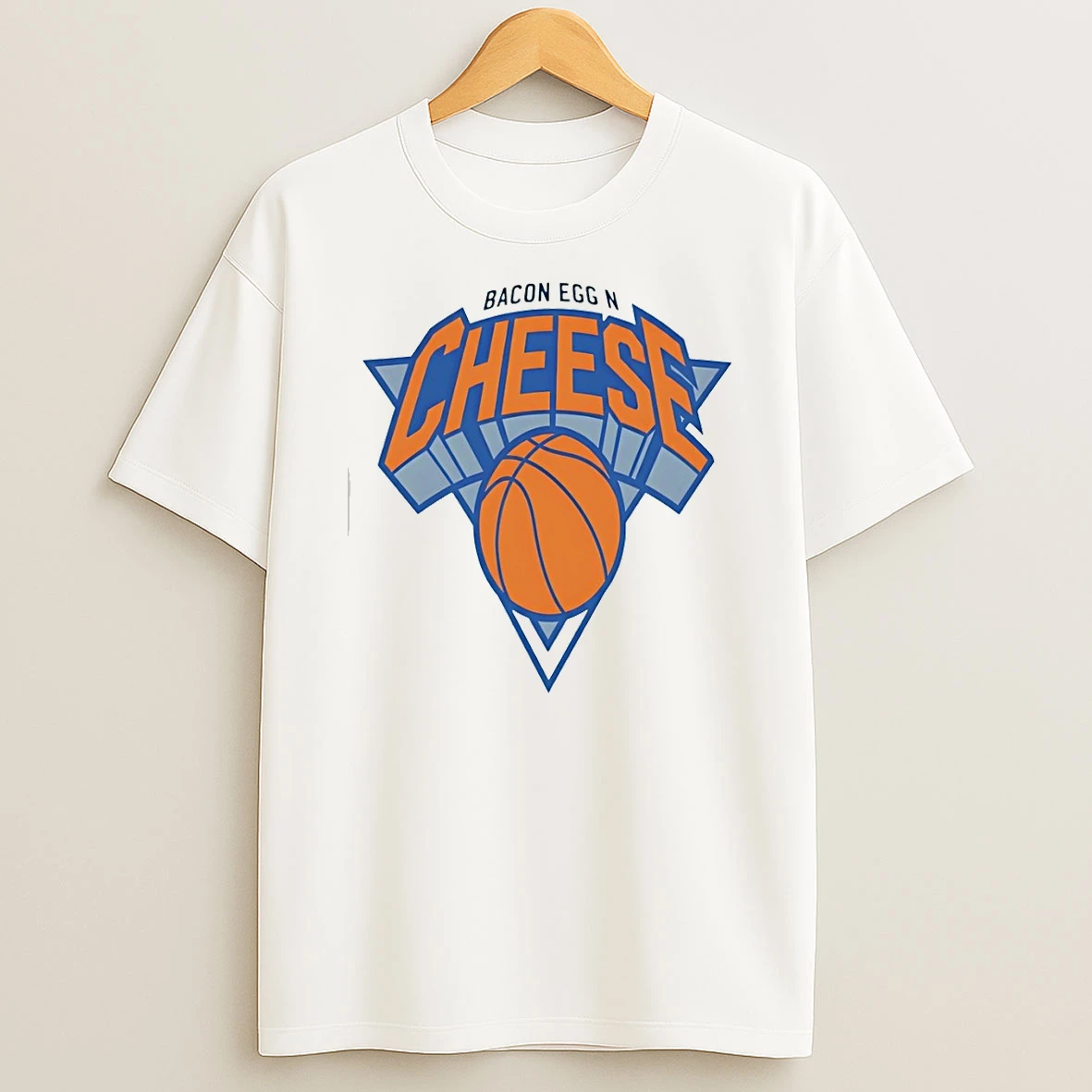 Bacon Egg N Cheese New York Knicks Parody Logo Shirts