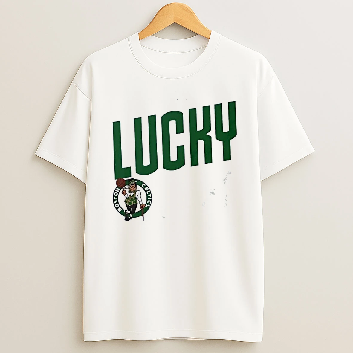 Boston Celtics Apparel This Is My Lucky White Shirts