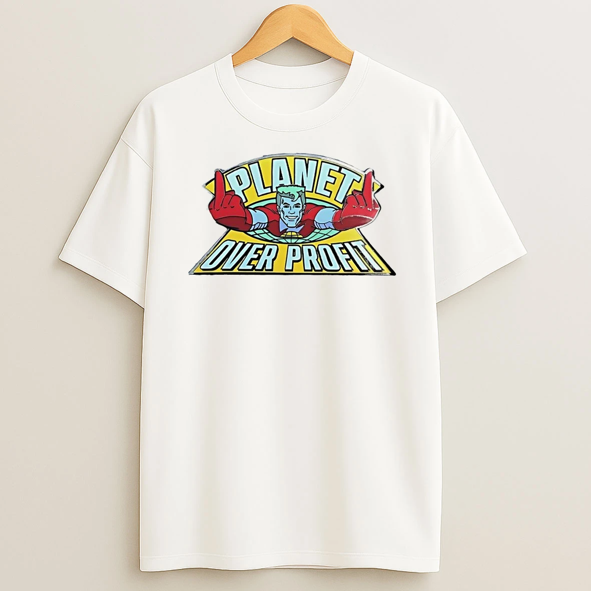 Captain Planet Enamel Pin Planet Over Profit Shirts