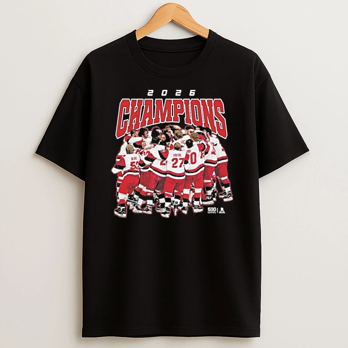 Carolina Hurricanes 2026 Champions Celebration Shirts