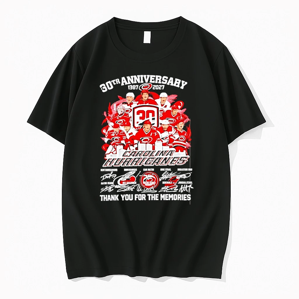 Carolina Hurricanes 30th Anniversary 1997 2027 Thank You For The Memories Signatures Shirts