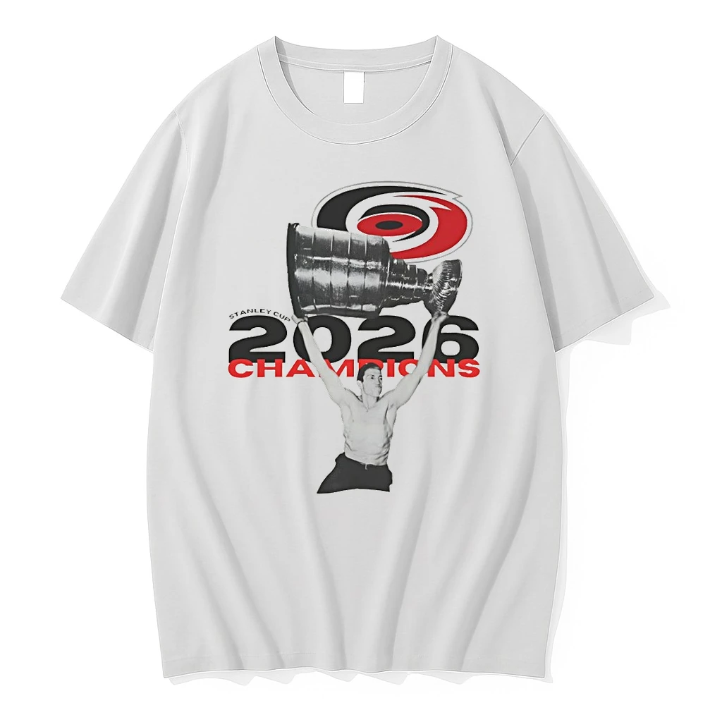 Carolina Hurricanes Hockey Celebration Stanley Cup 2026 Champions Shirtless Man Shirts