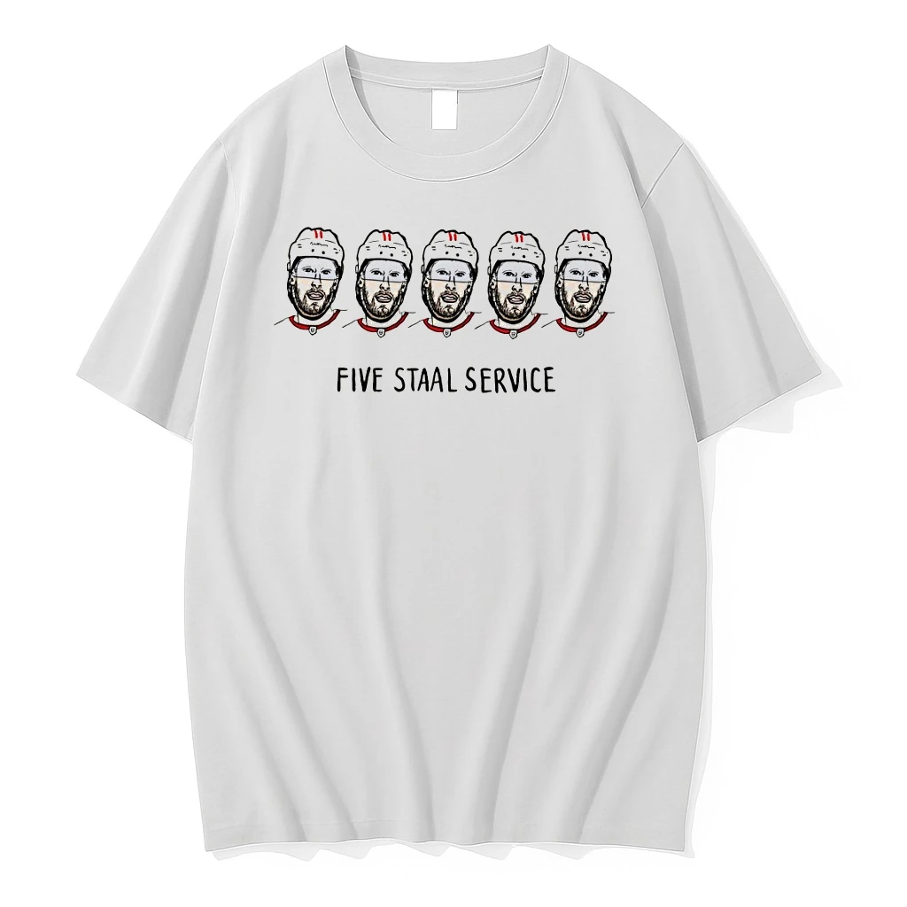 Carolina Hurricanes Hockey Players Illustration Five Staal Service 2026 Shirts