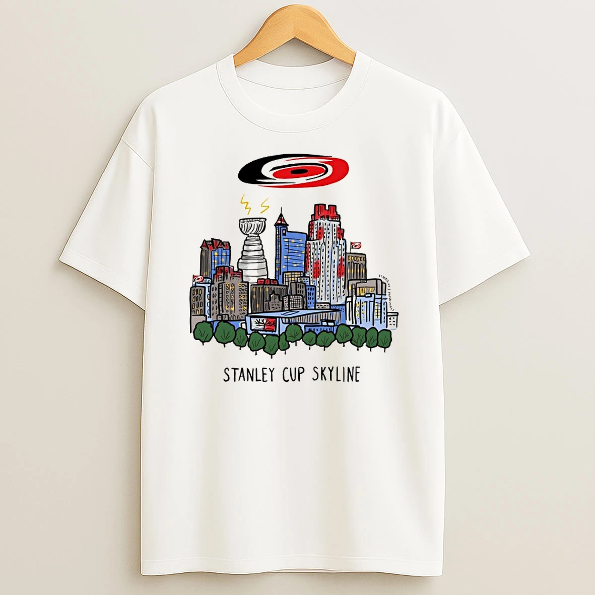 Carolina Hurricanes Hockey Raleigh Cityscape Stanley Cup Skyline 2026 Shirts
