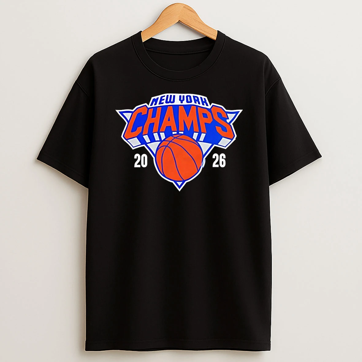 Champs New York Knicks Basketball 2026 Championship Logo Shirts
