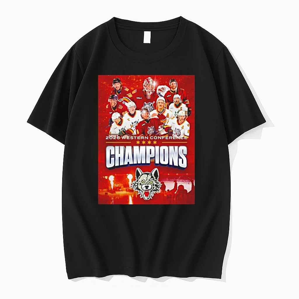 Chicago Wolves Hockey Western Conference 2026 Champions Game 7 Shirts