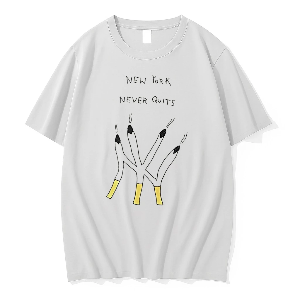 Cigarettes Forming Ny Yankees Logo New York Never Quits Shirts