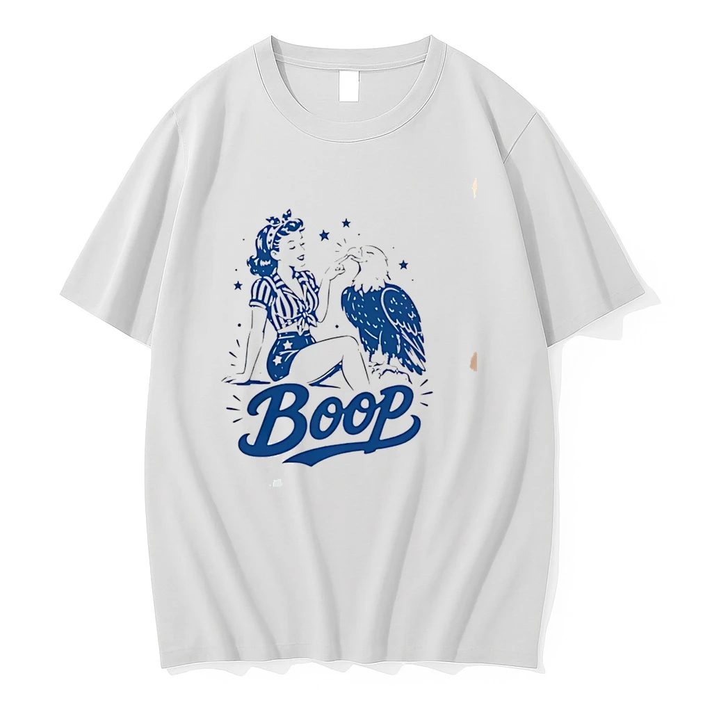 Classic Boop Eagle Patriotic 4th Of July Tee T Shirts