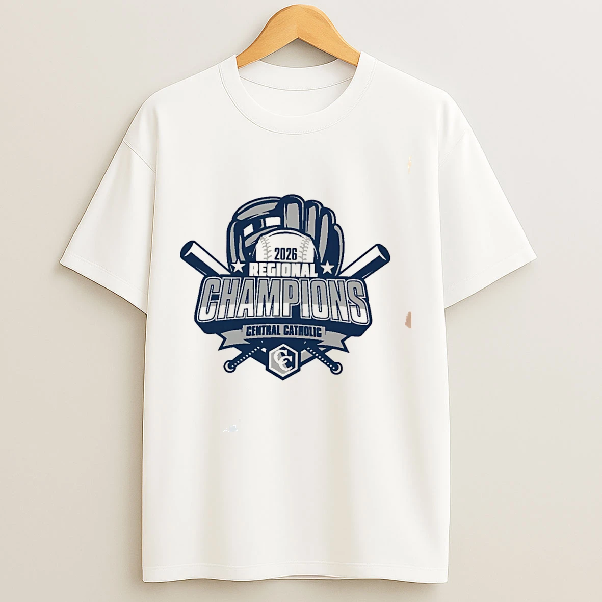 Classic Central Catholic 2026 Baseball Regional Champions Logo Tee T Shirts