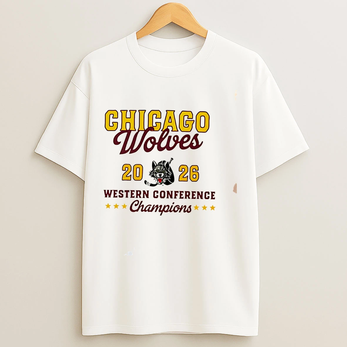 Classic Chicago Wolves 2026 Western Conference Champions Classic Tee T Shirts
