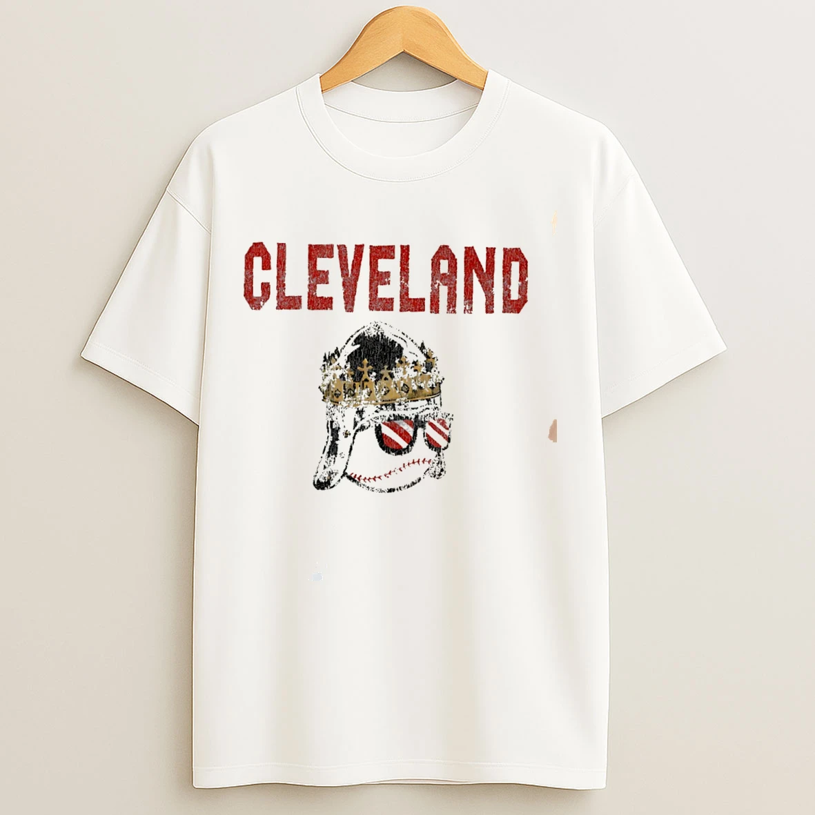 Classic Cleveland Baseball Knight Vintage Tee T Shirts