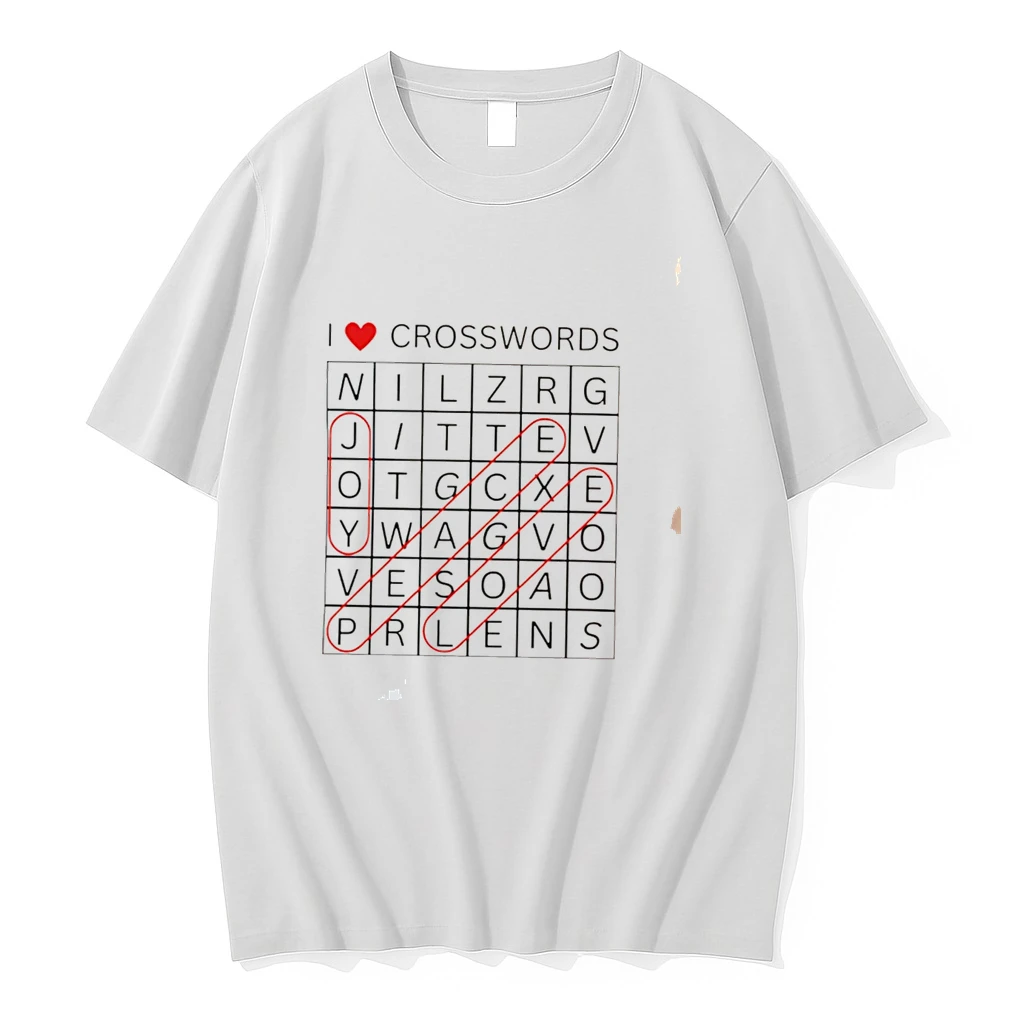 Classic I Love Crosswords Joy Peace Love Tee T Shirts