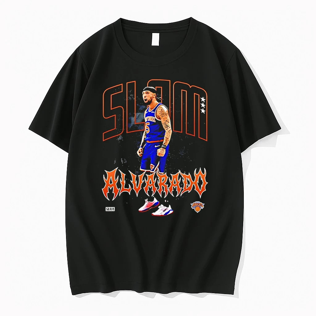 Classic Jose Alvarado New York Knicks Basketball Nba Slam 2026 T Shirts