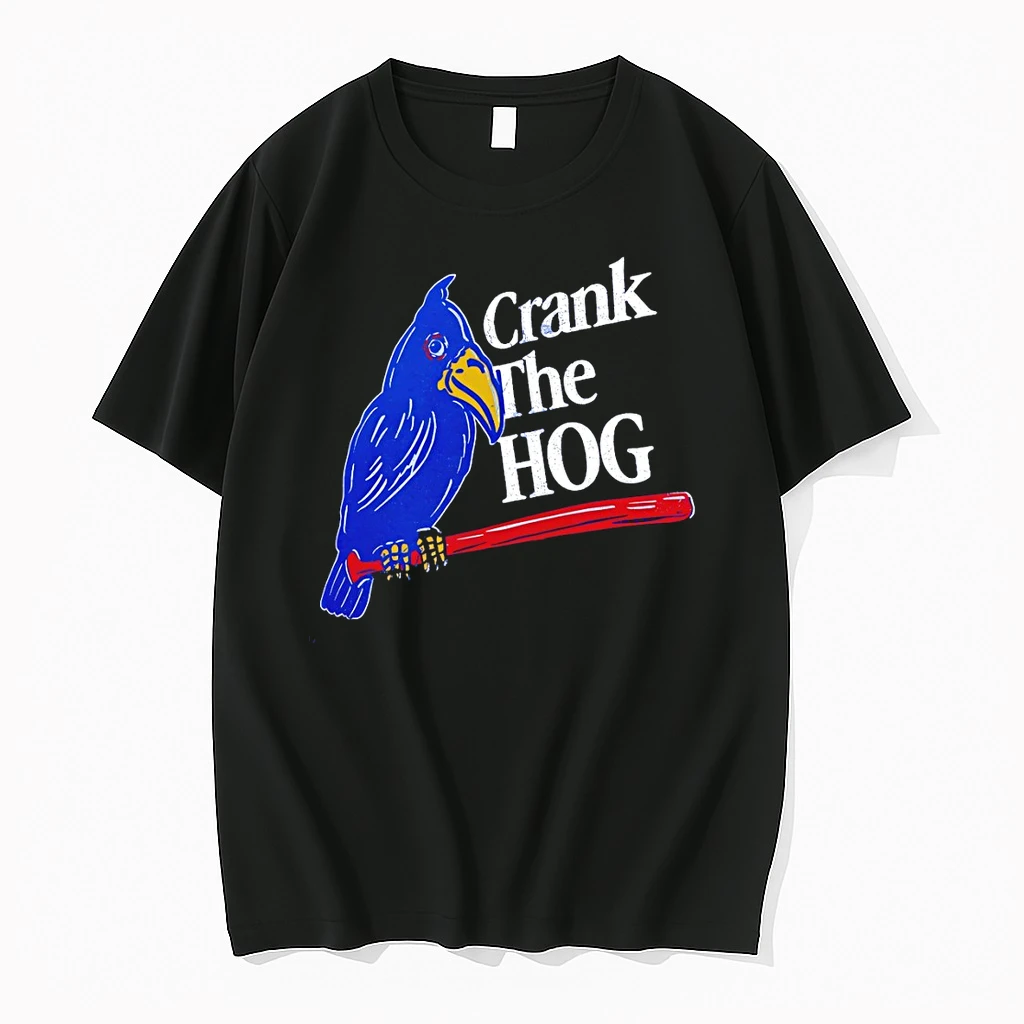Classic Kansas Jayhawks Baseball Mascot Crank The Hog T Shirts