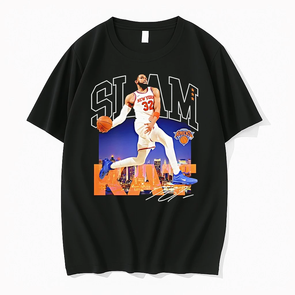 Classic Karl Anthony Towns New York Knicks Basketball Slam Signature 2026 T Shirts