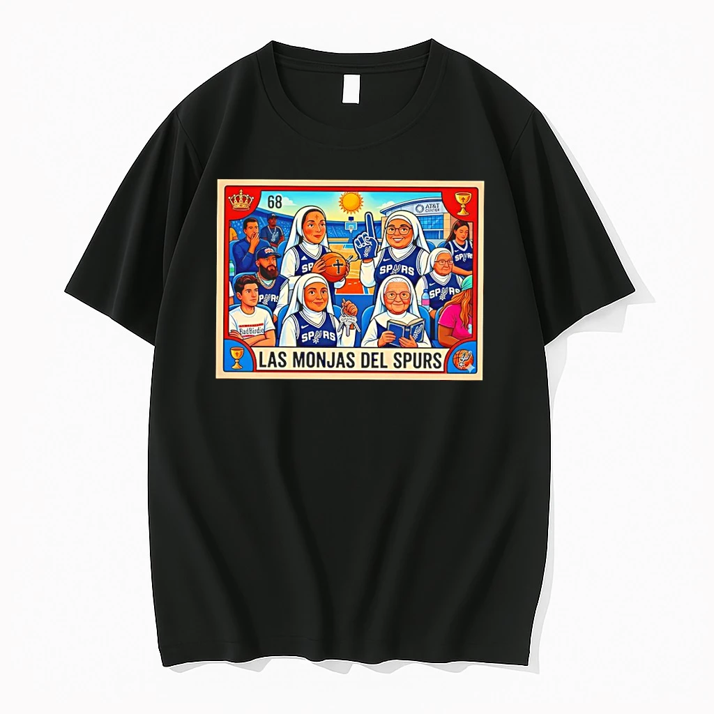 Classic Las Monjas Del Spurs San Antonio Spurs Basketball Graphic T Shirts