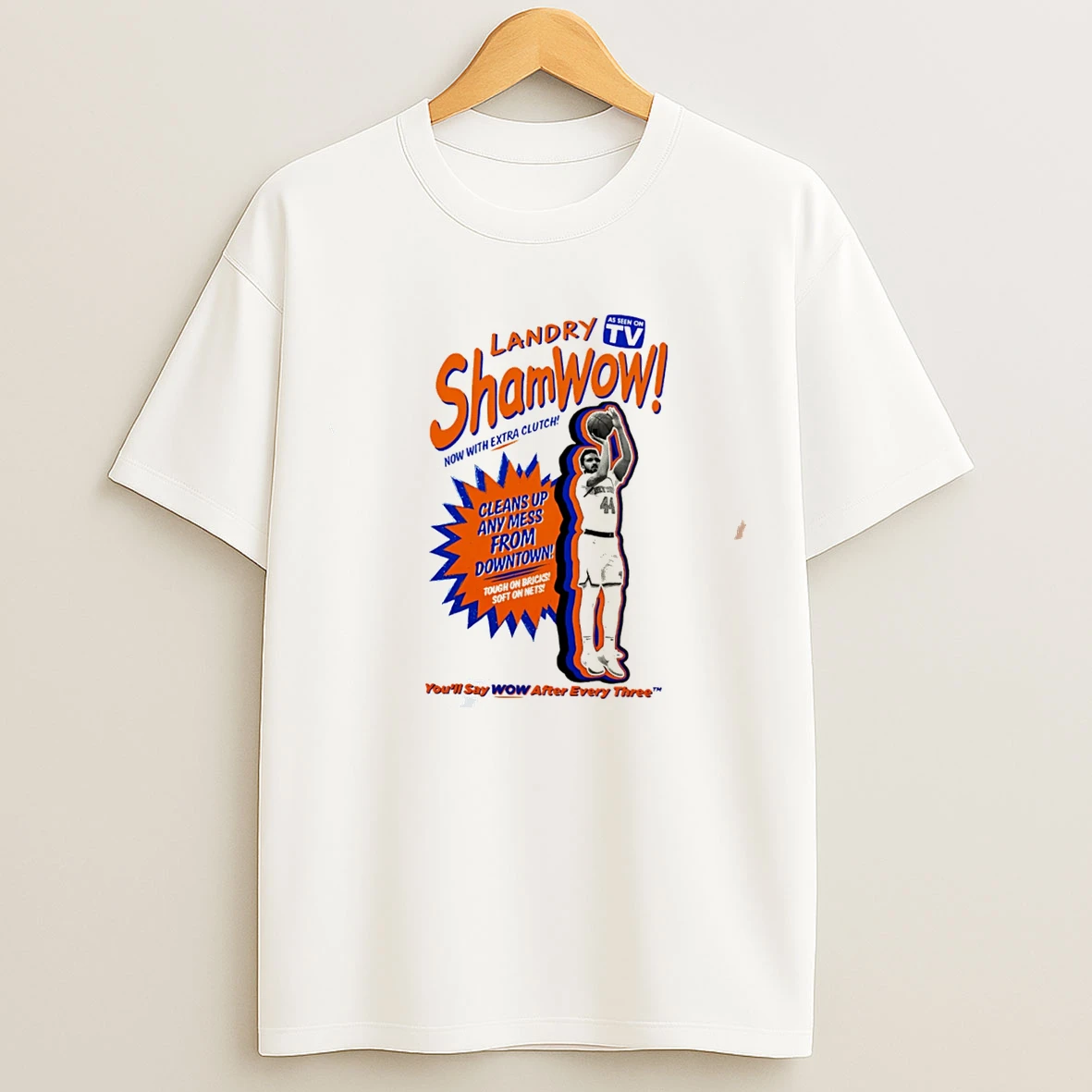 Classic New York Knicks Landry Shamwow Cleans Up Any Mess From Downtown Tee T Shirts