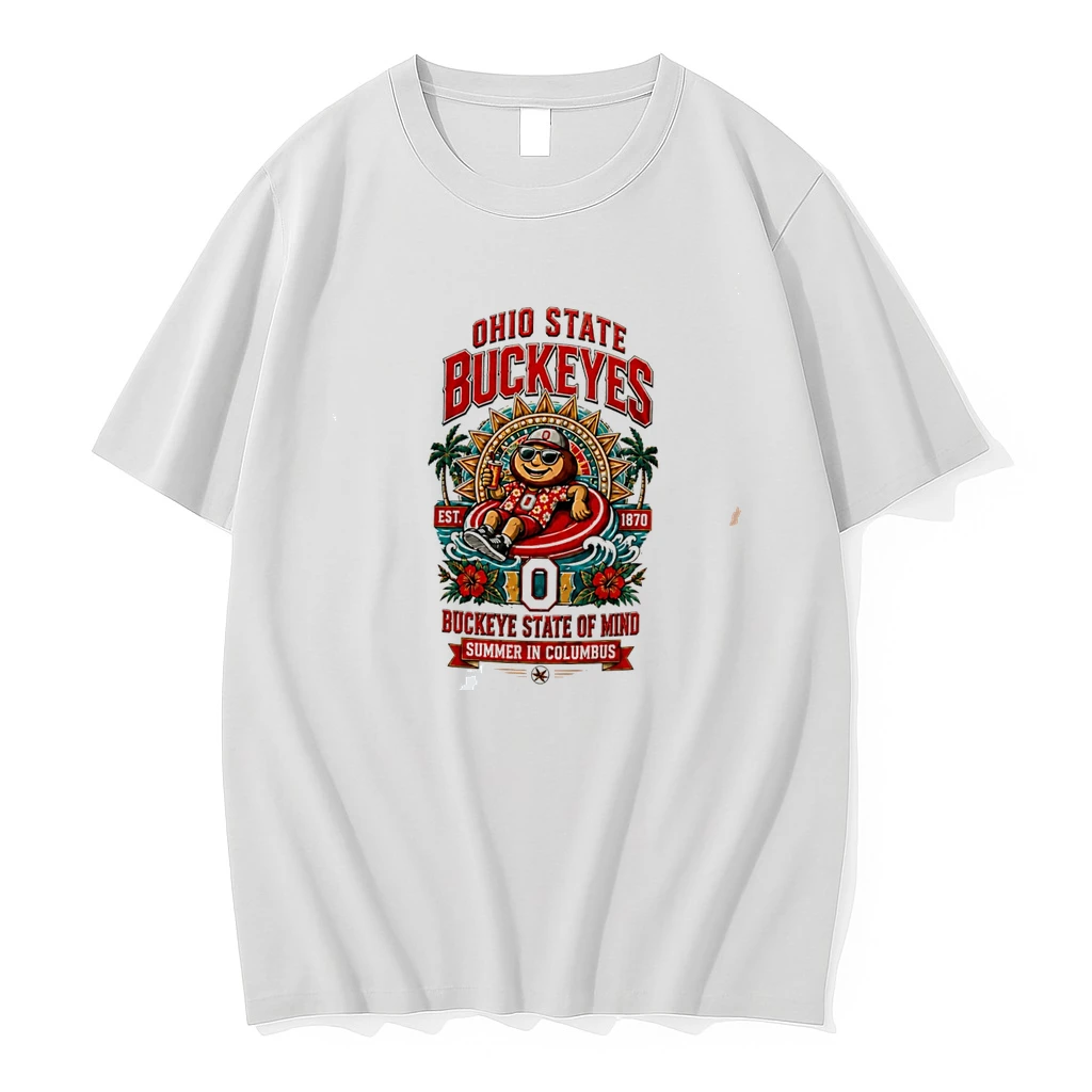 Classic Ohio State Buckeyes State Of Mind Summer In Columbus Tee T Shirts
