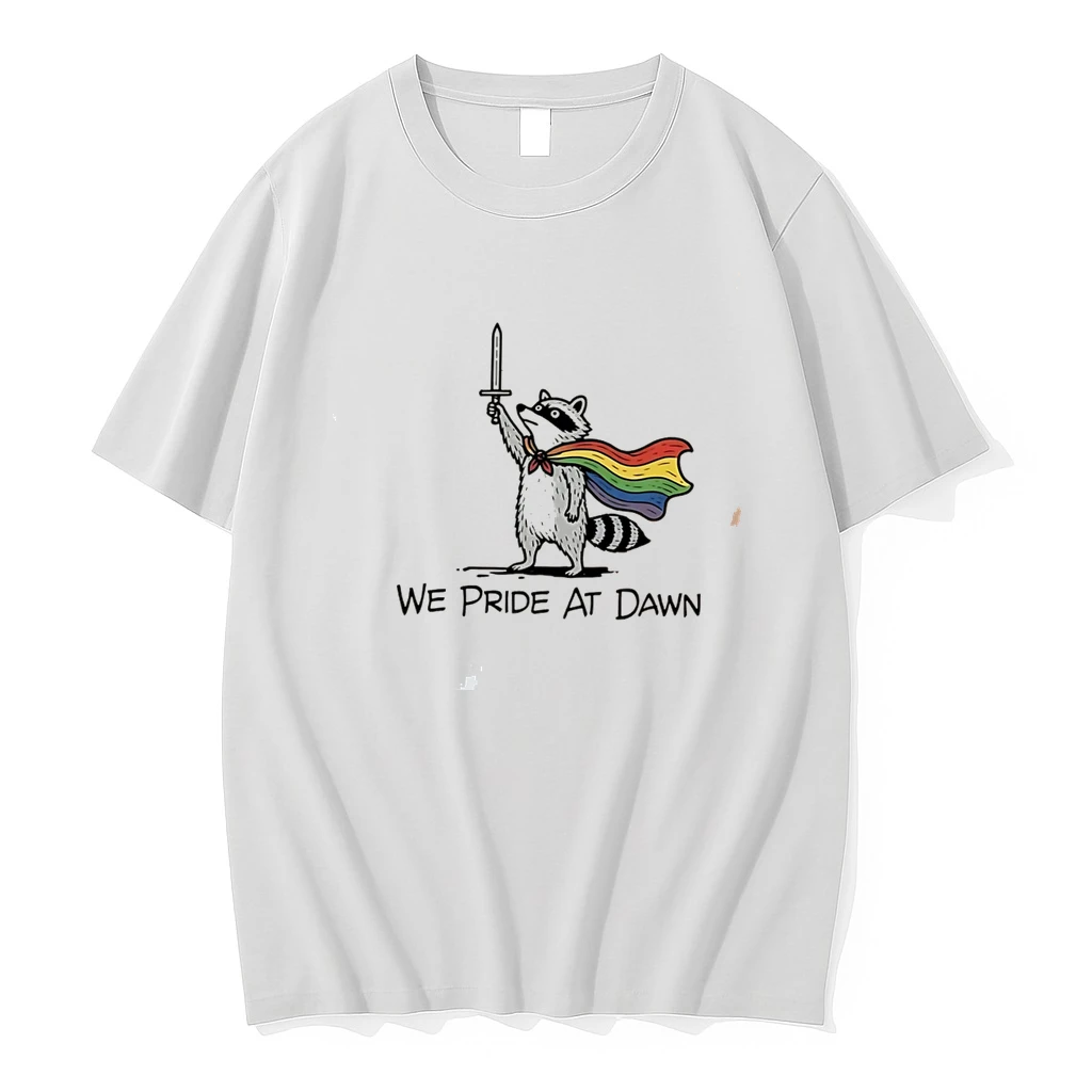 Classic Raccoon We Pride At Dawn Tee T Shirts