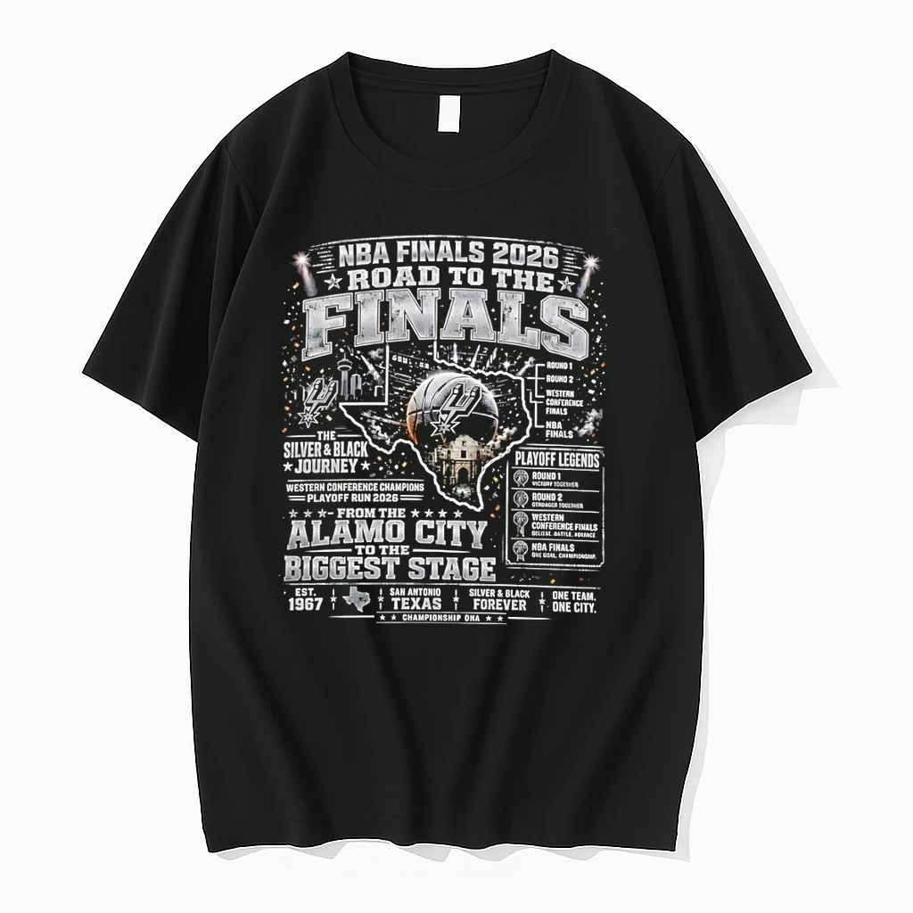 Classic San Antonio Spurs Basketball Nba Road To The Finals 2026 Alamo City To The Biggest Stage T Shirts