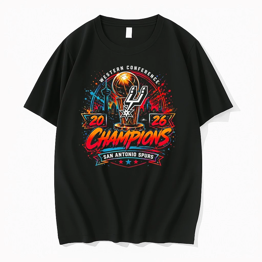 Classic San Antonio Spurs Basketball Western Conference Champions 2026 Playoffs T Shirts