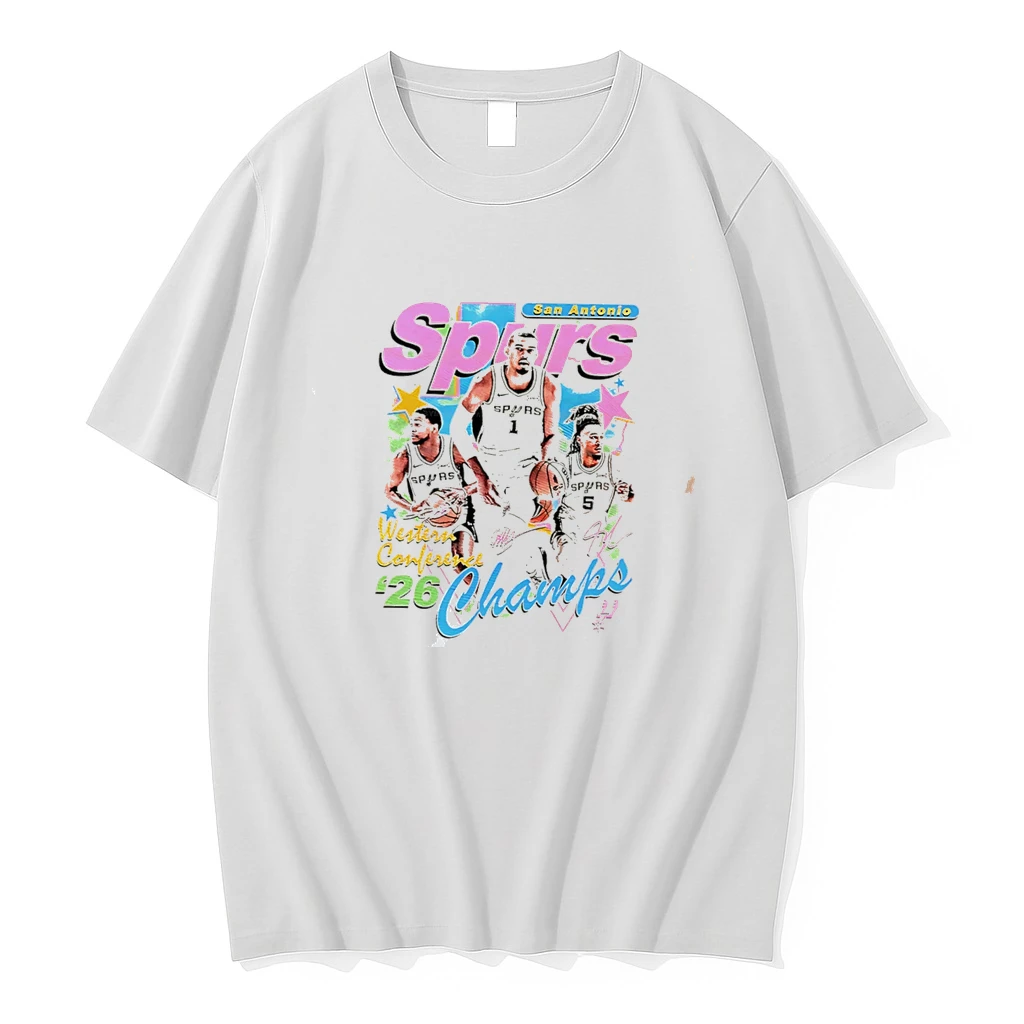 Classic San Antonio Spurs Western Conference 2026 Champs Signature Tee T Shirts