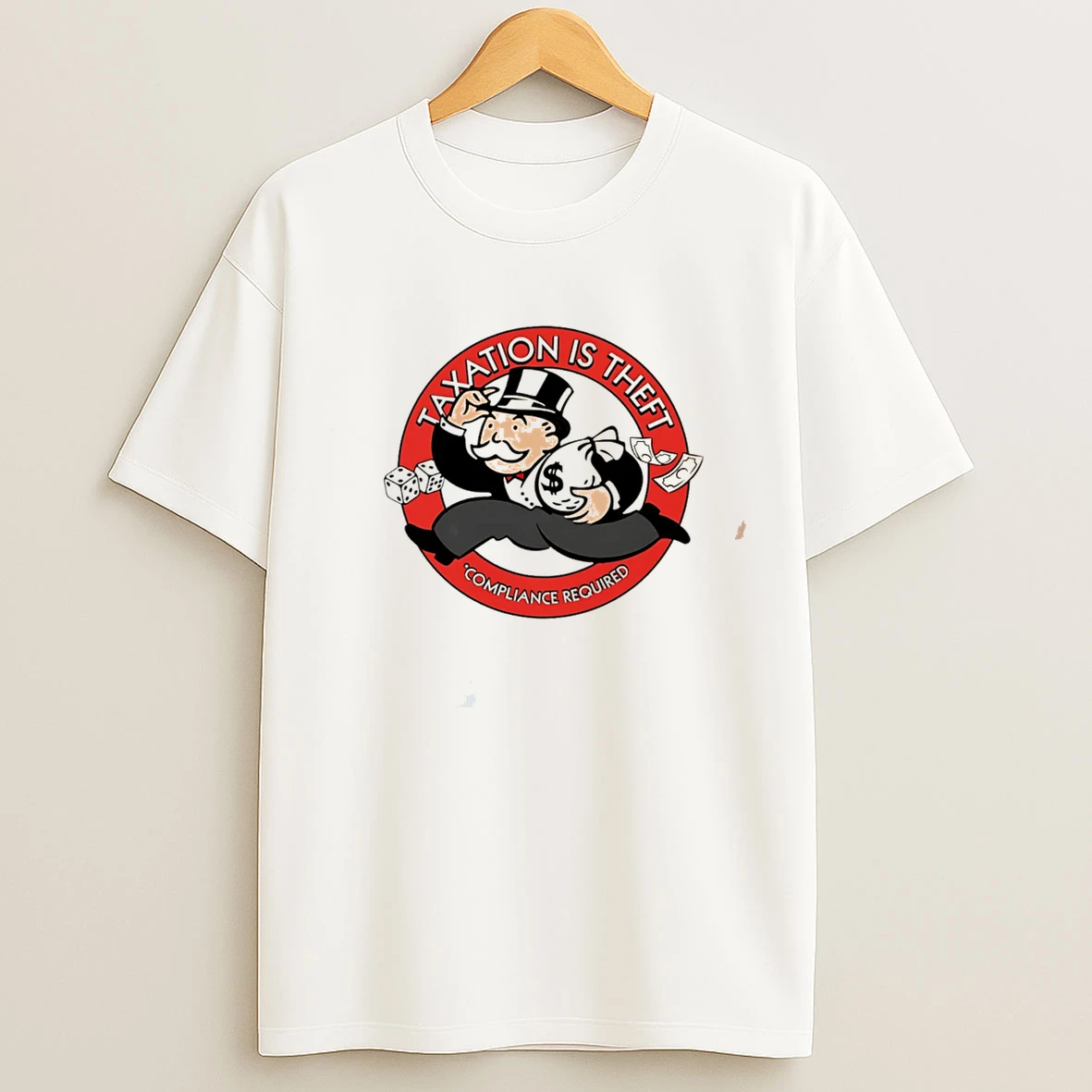 Classic Taxation Is Theft Compliance Required Tee T Shirts