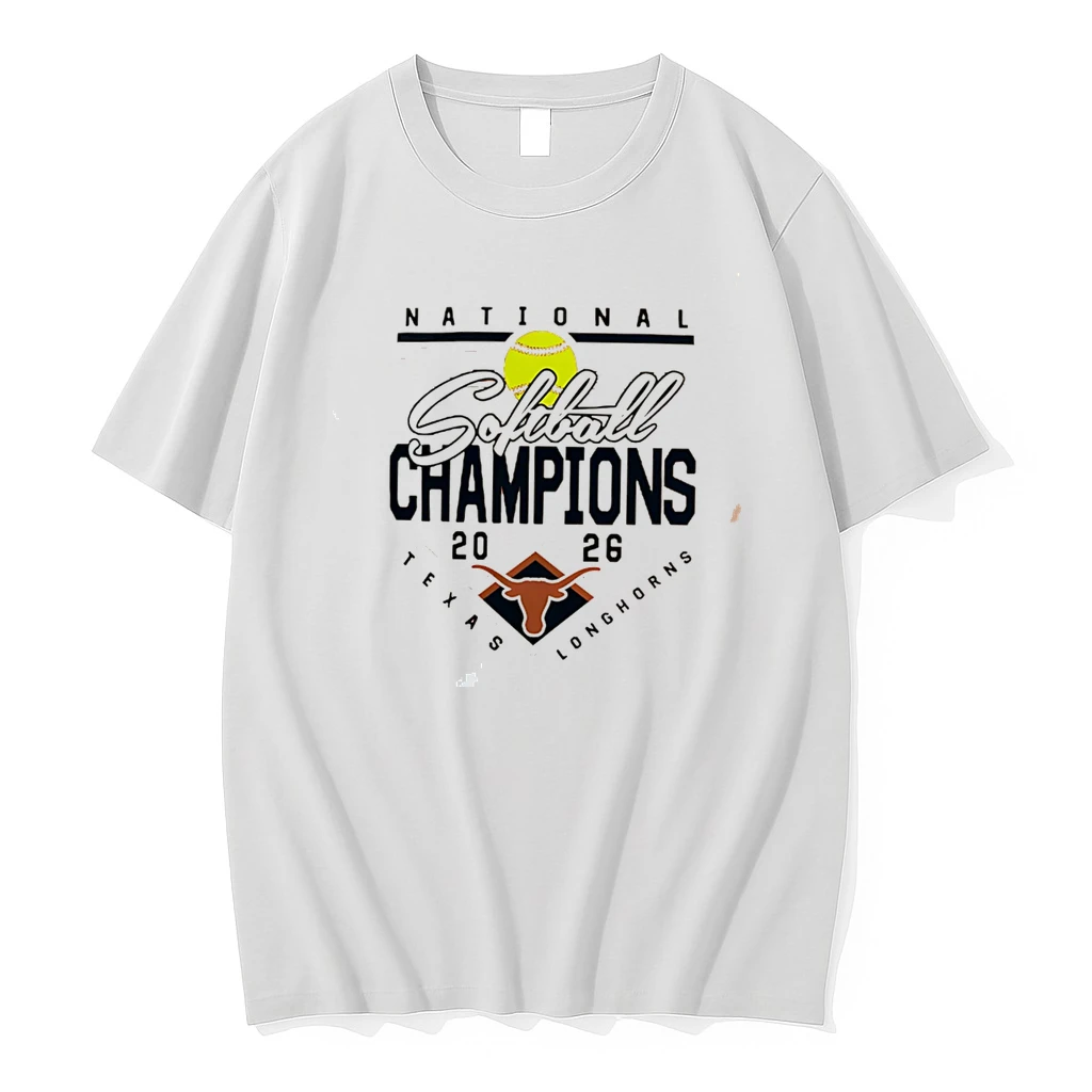 Classic Texas Longhorns 2026 Ncaa Softball Womens College World Series National Champions Plate Tee T Shirts