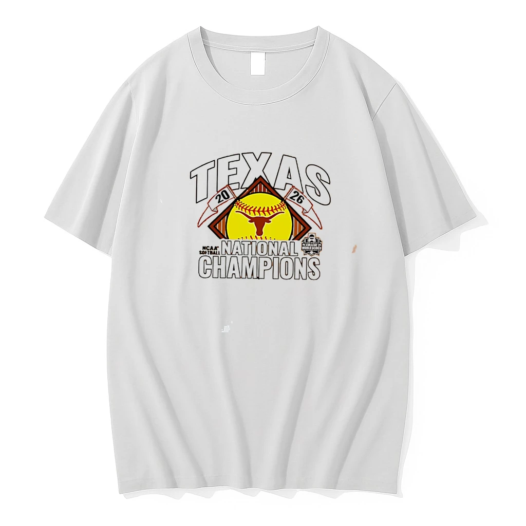 Classic Texas Longhorns 2026 Ncaa Softball Womens College World Series National Champions Logo Tee T Shirts