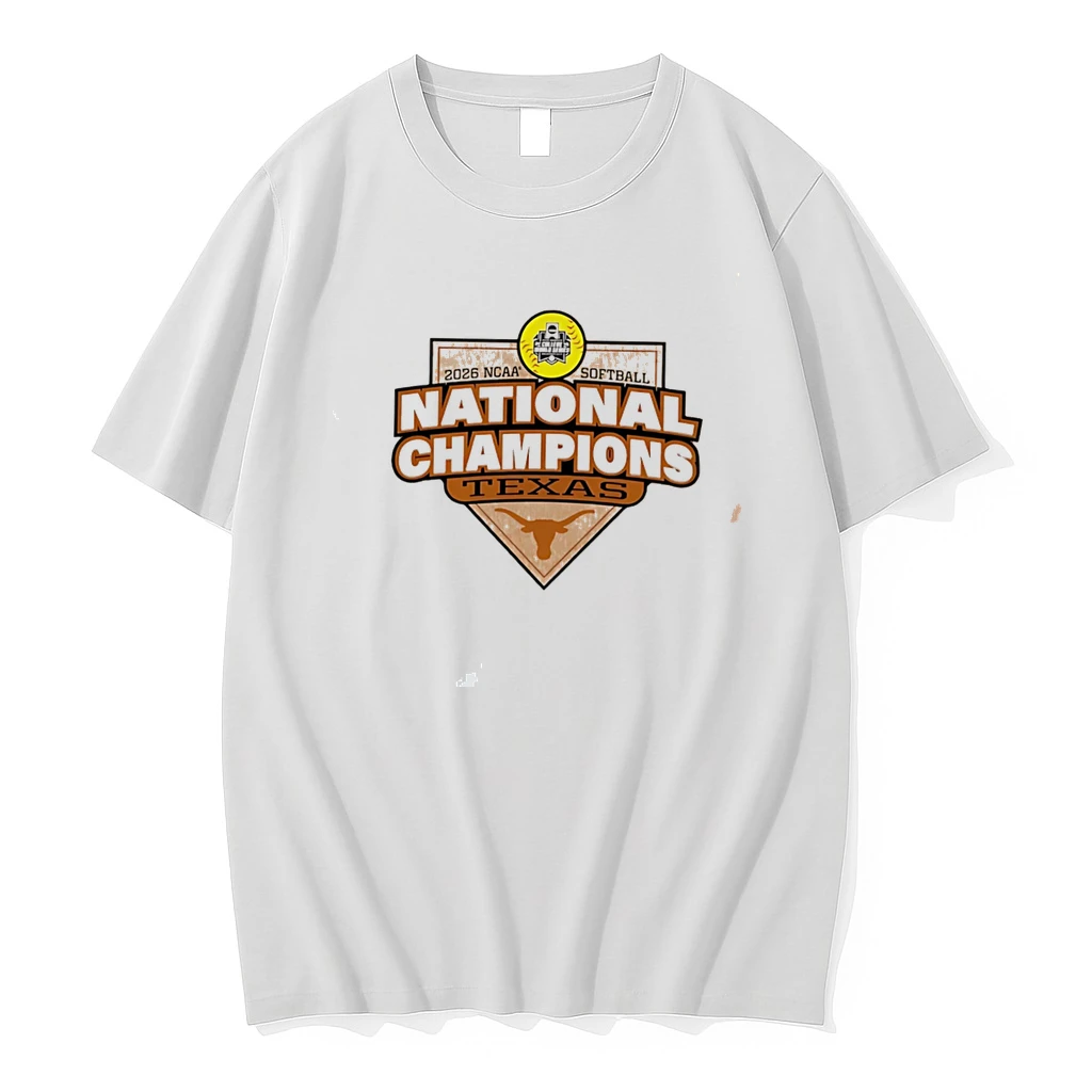 Classic Texas Longhorns 2026 Softball National Champs Plate Tee T Shirts