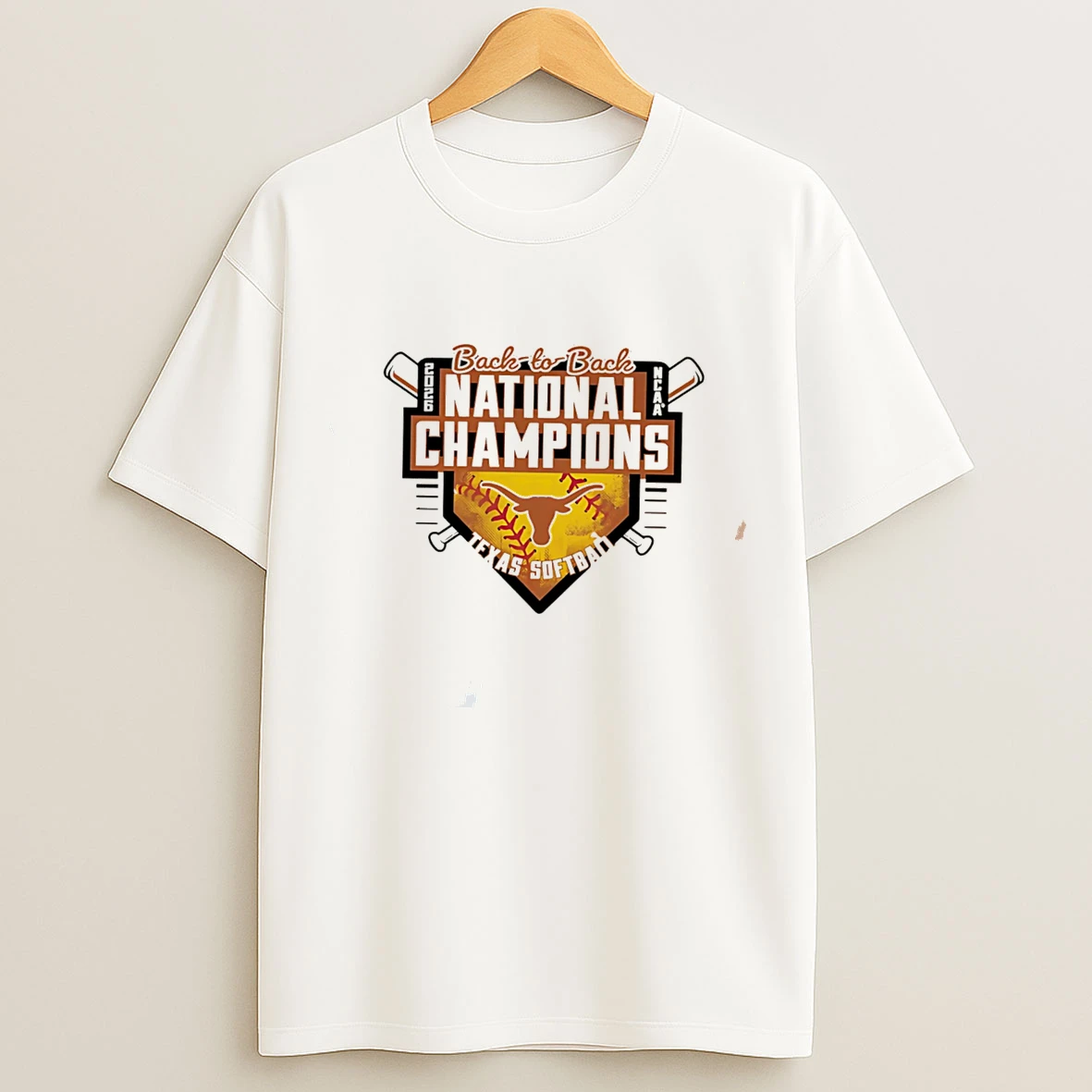 Classic Texas Longhorns Ncaa Softball Wcws Back To Back National Champions 2026 Tee T Shirts