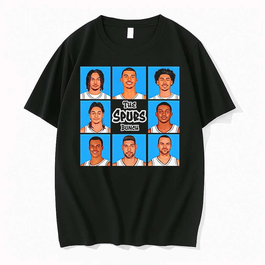 Classic The Spurs Bunch San Antonio Spurs Basketball Bigface Players Graphic Nba 2026 T Shirts