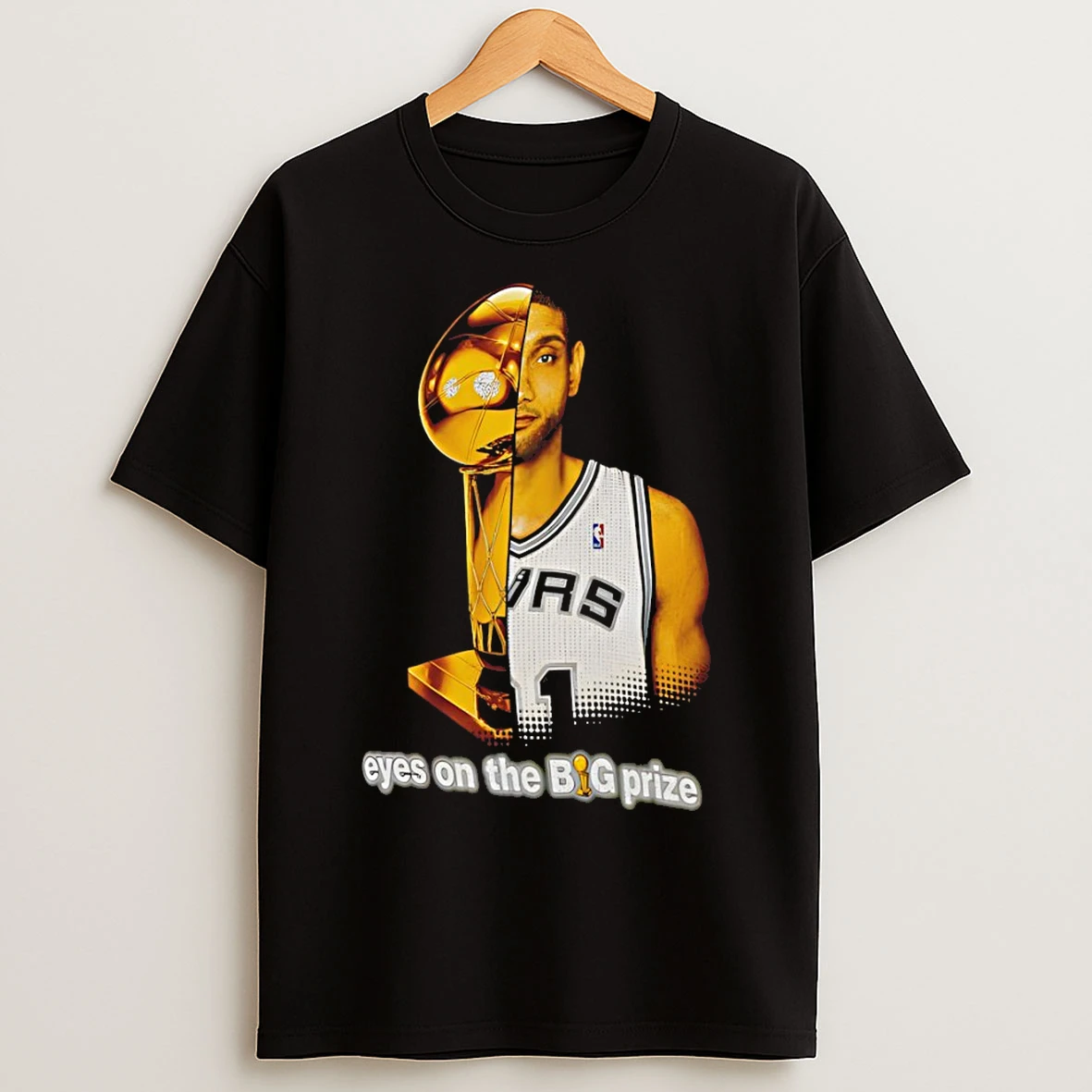 Classic Tim Duncan X Cup San Antonio Spurs Eyes On The Big Prize T Shirts