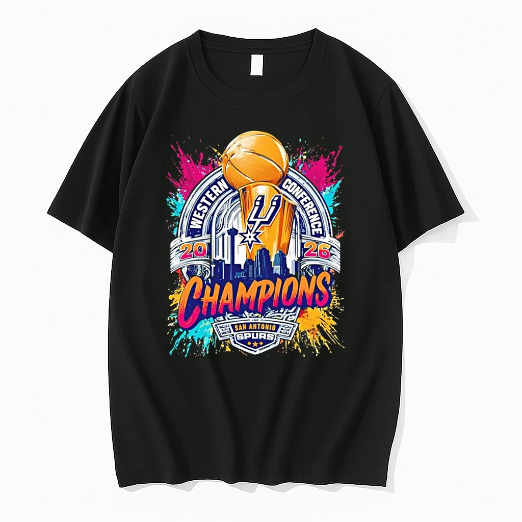 Classic Trophy San Antonio Spurs Basketball Nba Western Conference Champions Finals Fiesta 2026 T Shirts