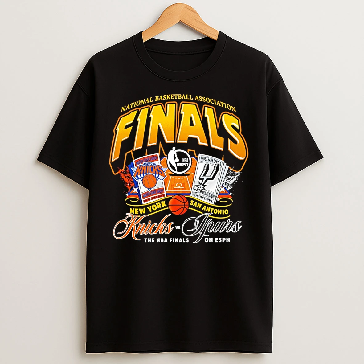 Classic Trophy San Antonio Spurs New York Knicks Basketball Nba Championship Finals 2026 On Espn T Shirts
